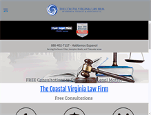 Tablet Screenshot of coastalvirginialaw.com